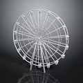 White Metal Ferris Wheel Amusement Equipment With Structural Design And Seats