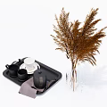 Modern Tea Set Simple Tea Set 3d model