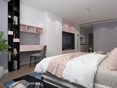 Pink Tallor Apartment Modern Apartment 3d model