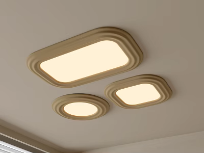 Modern Ceiling Lamp Geometric Ceiling Lamp Bedroom Lamp Art Shape Lamp Fashion Living Room Lamp Combination 3d model