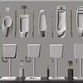 Various Modern Ceramic Urinals Wall Mounted and Floor Standing Bathroom Fixtures