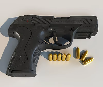 Modern Pistol Beletta Pistol 3d model Modern Pistol Beletta Pistol 3d model