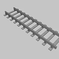 Strong Train Railway Track With Wooden Sleepers And Metal Rails