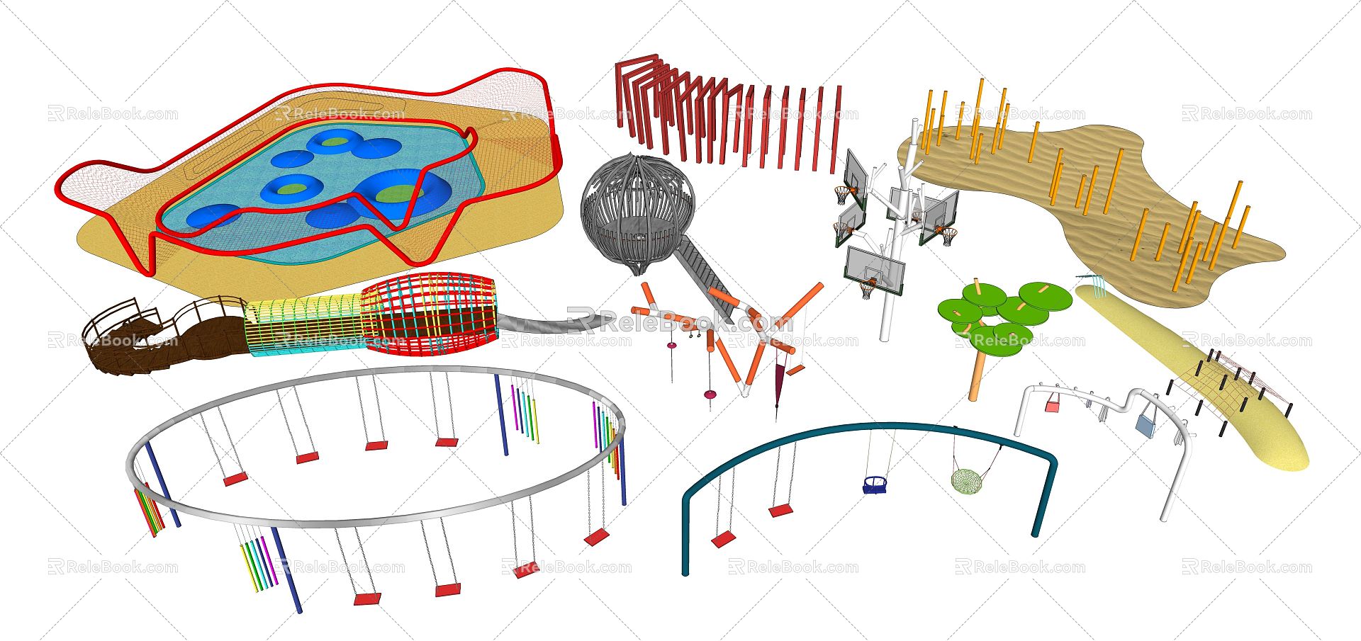 Modern Amusement Facilities Children's Amusement Park Activity Equipment Amusement Equipment model