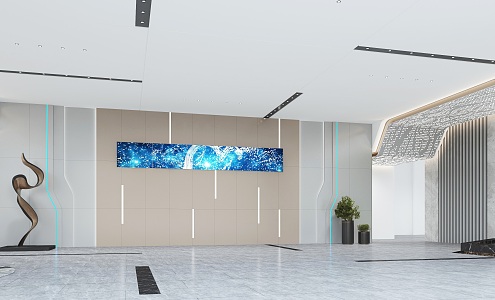 Corporate Lobby Front Hall 3d model