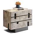 Modern Design Bedside Tables With Drawers And Decorative Details