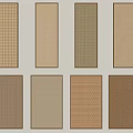 Decorative Wall Panels With Various Textures And Brown Beige Color Tones For Home Interior