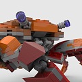 Lego crab crab hairy crab toy building blocks 3d model