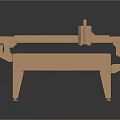 Industrial Conveyor Equipment Featuring Metal Frame Grid Platform And Support Legs