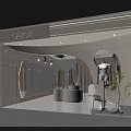 Elegant Modern Clothing Store With Arch Design Display Mannequin And Green Plant
