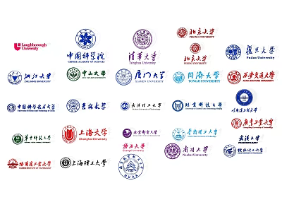 Collection of Various Chinese University Badges Representing Top Academic Institutions 3d model