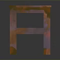 Colorful Painted Wooden Stool With Square Top Four Legs And Unique Artistic Design