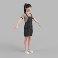 Girl Girl Girl Woman Figure Man Character Tpose 3d model