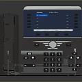 Modern Digital IP Phone Featuring Setup Interface LCD Screen Keypad And Handset