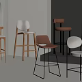 Modern Bar Stools With Various Styles Wooden Metal Frames And Neutral Color Seats