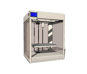 Modern printer stereo printer 3d model