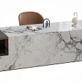 Modern Bar Table Marble Bar Table Marble Island Table Operating Table 3d model