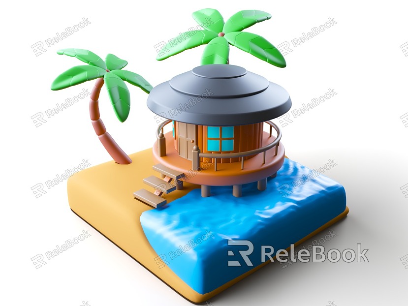 Cartoon Style Mg Style Resort Cartoon Travel Vacation Cartoon Travel Vacation Theme Travel Summer Vacation Travel model