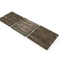 Wooden Spliced Planks Decorative Panel With Natural Texture And Crafted Design