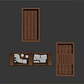 Classic Wooden Storage Furniture With Drawers And Divided Compartments For White Linens