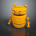 Robot Assistant Small Robot Butler Robot Butler Figure Game Figure 3d model