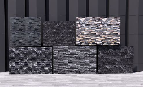 Modern background wall 3d model