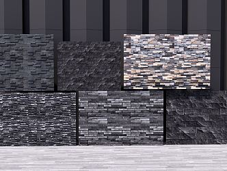 Modern background wall 3d model