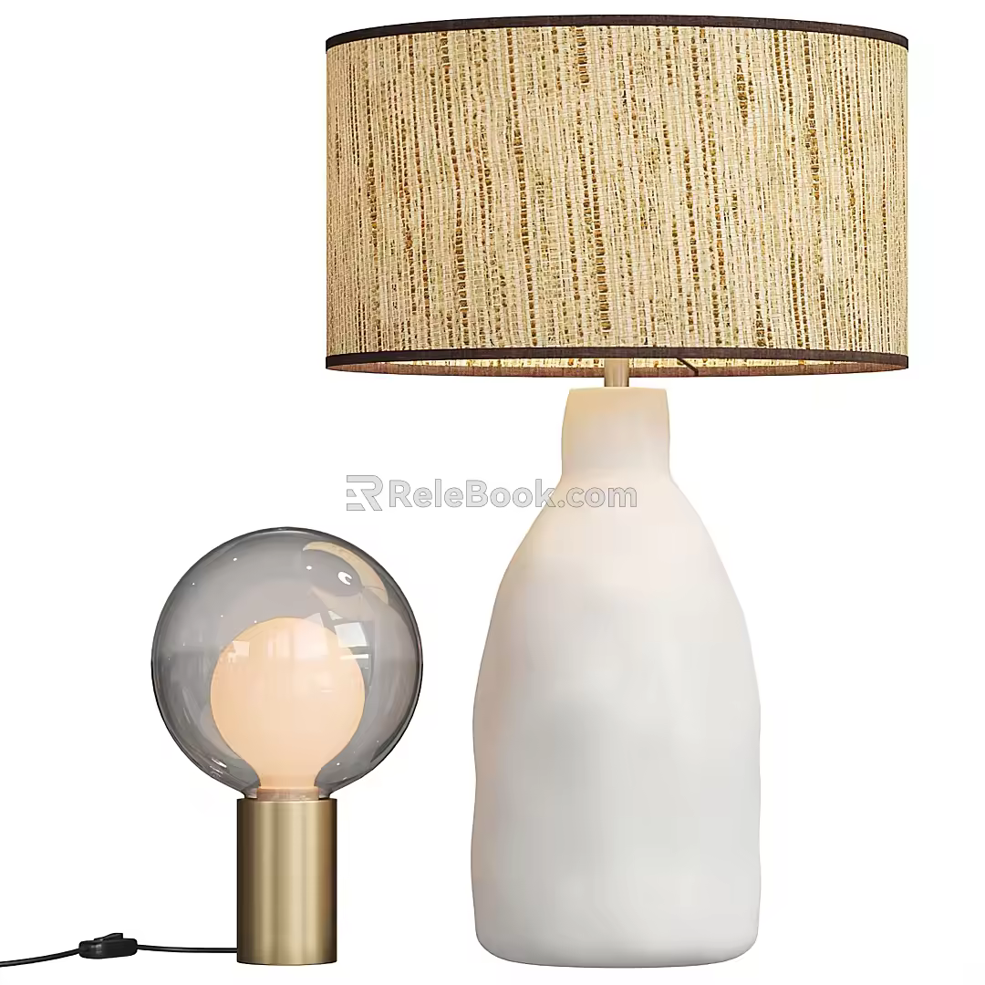 Modern table lamp 3d model
