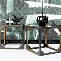 New Chinese Style Side Table Side Table Corner Table Wall Table Tea Table Ornaments Bedside Table 3d model
