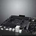 Computer Motherboard With CPU Socket RAM Slots Chipset And Interface Connectors