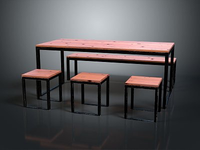 Table Wooden Table Long Table Square Table Long Wooden Table Solid Wooden Table Furniture model