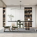 Modern study 3d model