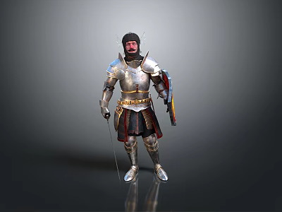 Knight Armor Medieval Warrior History Ancient Male Ancient Man Ancient Figure Man 3d model