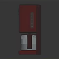 Red Digital Display Electric Appliance with Stainless Steel Cup and Modern Design for Home Use