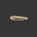 Detailed Snake Skeleton In Coiled Spiral Shape With Light Beige Hue And Smooth Texture