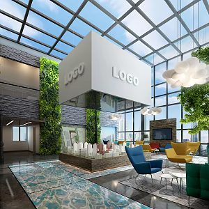 Modern Sales Office Portfolio 3d model