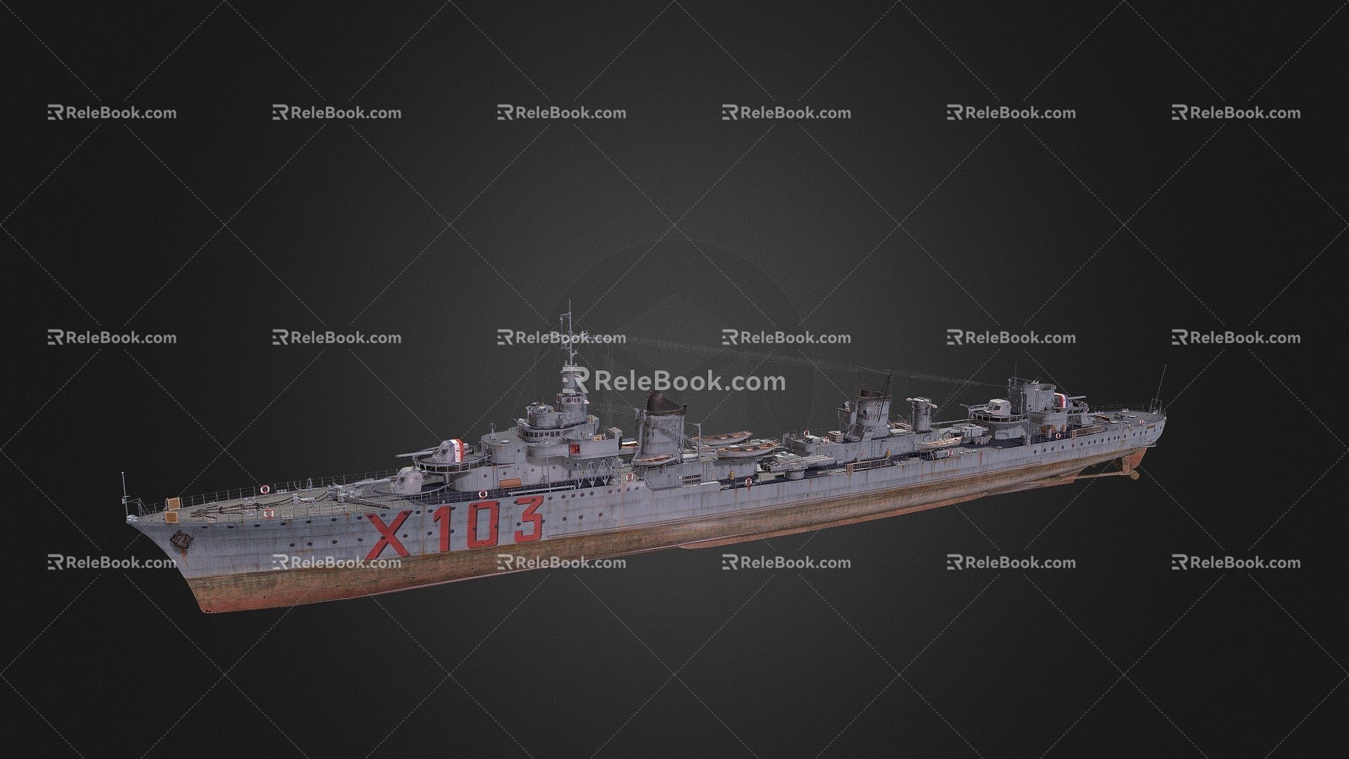 modern warship warship destroyer weapon ship cruiser ship 3d model