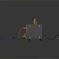 Other Electronic Experimental Device With Wooden Frame Colored Wires And Control Box
