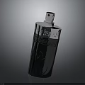 Silver Laphroaig Brand Metal Storage Canister With Engraved Flame Logo And Durable Design
