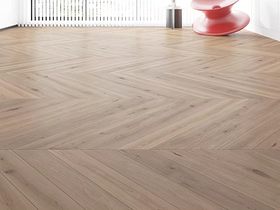 Light Wood Herringbone Pattern Wooden Flooring with Natural Oak Finish for Modern Interior Spaces 3d model
