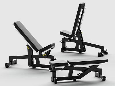Adjustable Heavy Duty Weight Bench For Home Gym Workout Equipment 3d model