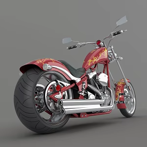 Modern Motorcycle 3d model