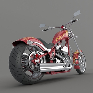 Modern Motorcycle 3d model