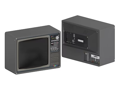 Retro TV Black and White TV Old TV Old TV Old TV 3d model