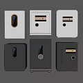 Various Styles Of Safes With Different Colors And Lock Mechanisms