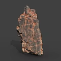 Highly Detailed 3D Rock Model With Rough Surface And Natural Texture Structure