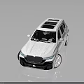White BMW SUV With Panoramic Sunroof Modern Design And Silver Wheels