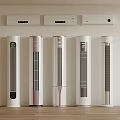 Modern Tower Fans With Various Colors And Control Panels For Home Use