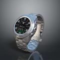 Modern Digital Smart Watch With Stainless Steel Band And LCD