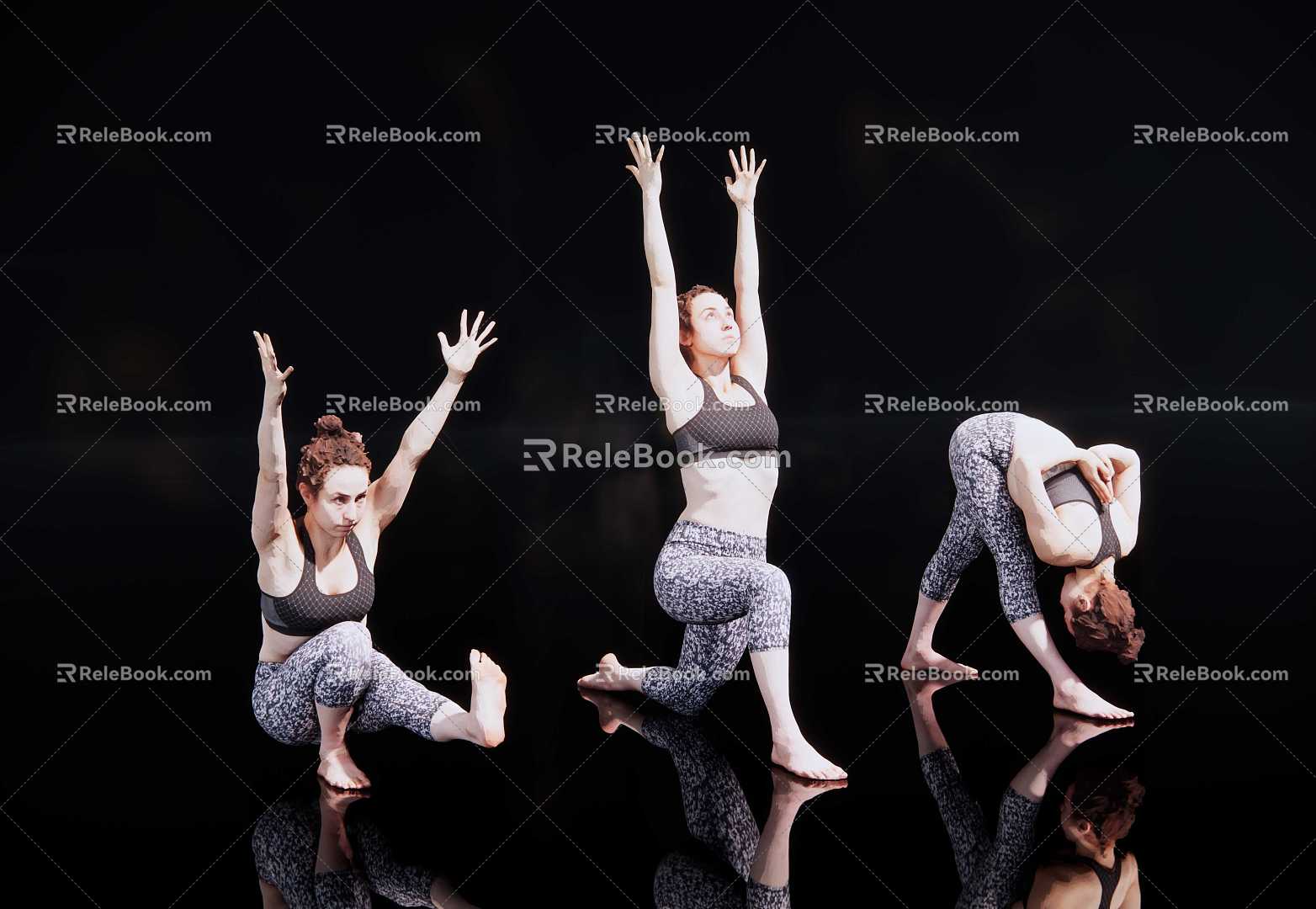 Modern Woman Yoga Woman Model 3d model